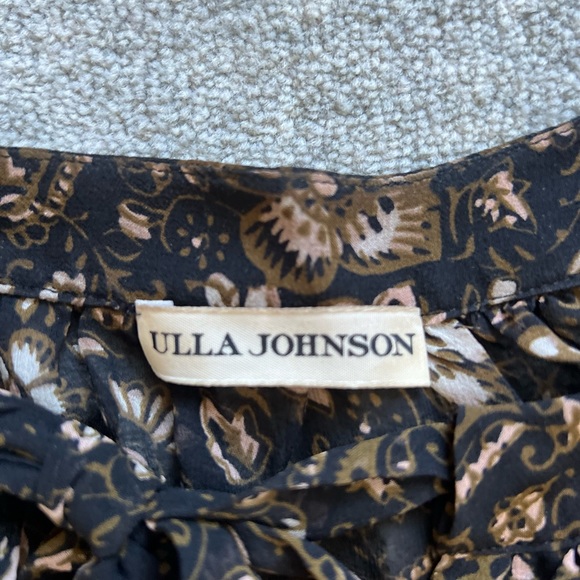 Ulla Johnson Floral/Paisley Silk Top Sz. 6 - Picture 9 of 10